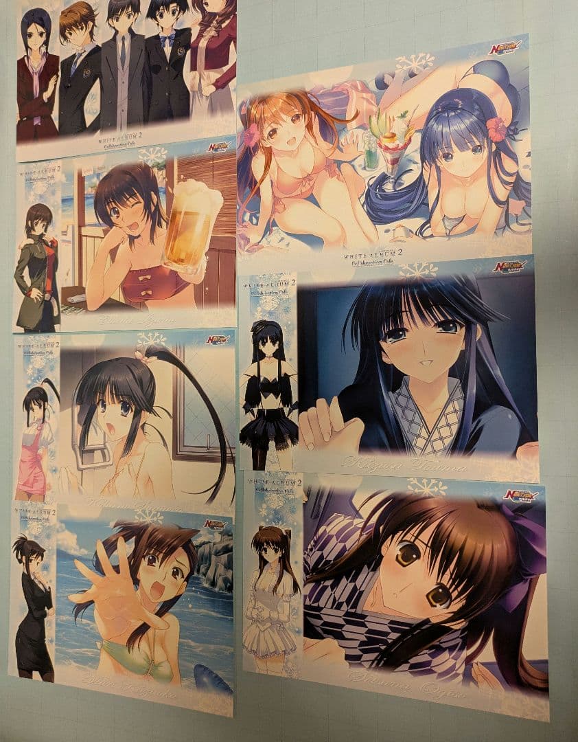 WHITEALBUM2 コラボカフェ　ランチョンマット　コンプ　雪菜　かずさ