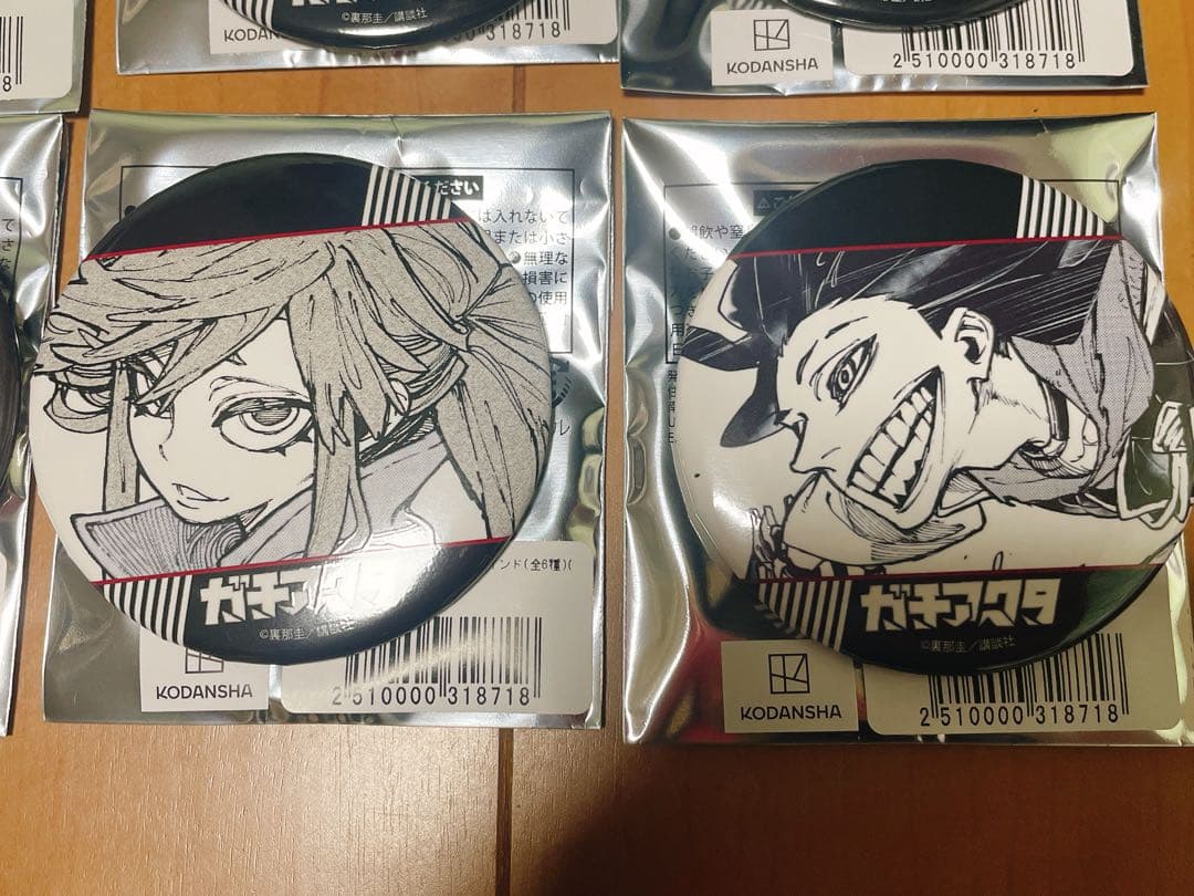 ガチアクタ 缶バッジ 原作 ポップアップ BOX 6種 コンプ 全種 ルド