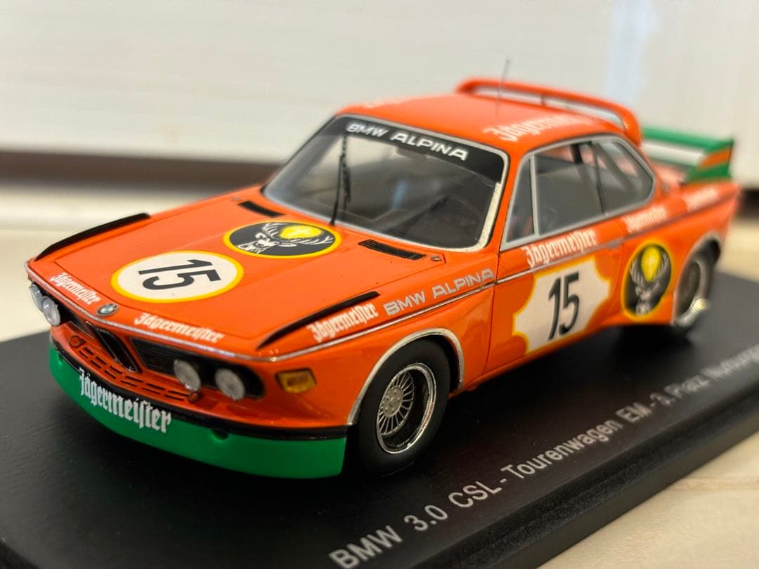 BMW 3.0CSL EM3 ニュル イエガー ‘93ミニカー Spark 43