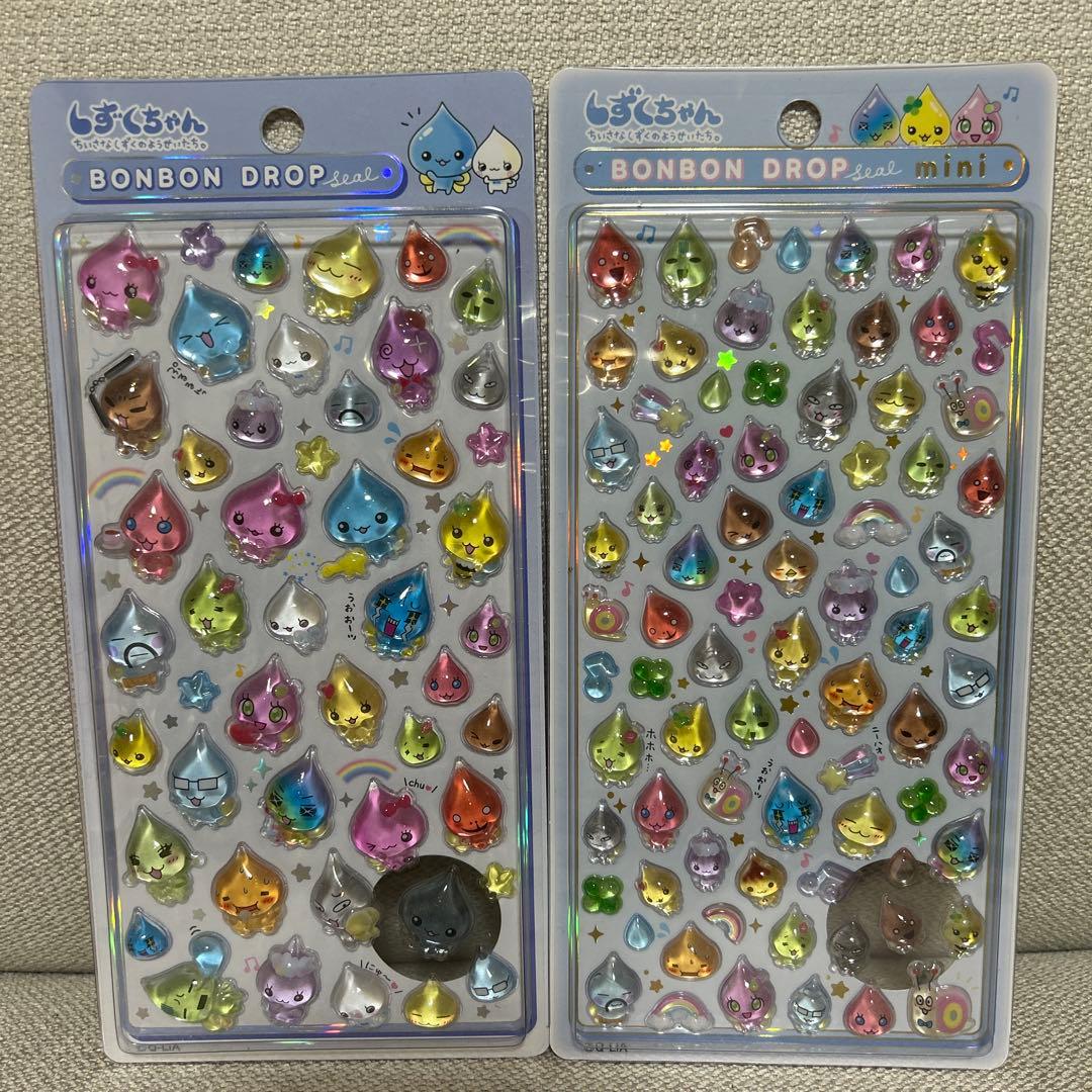 しずくちゃん　ボンボンドロップシール大　mini 8種セット　正規品