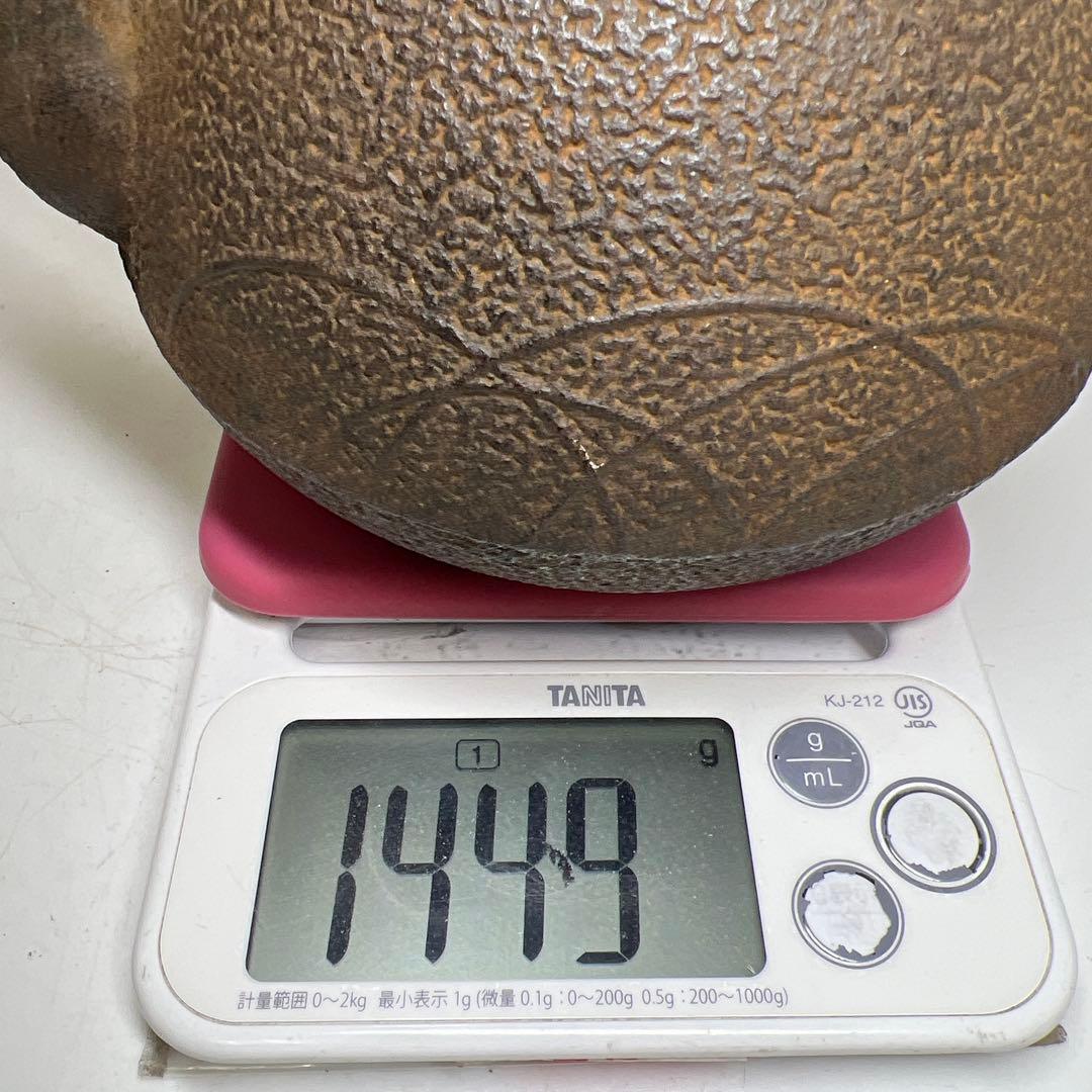 龍文堂　在銘　銀象嵌　鉄瓶　1449g タルサ　東さ7-1201☆2F