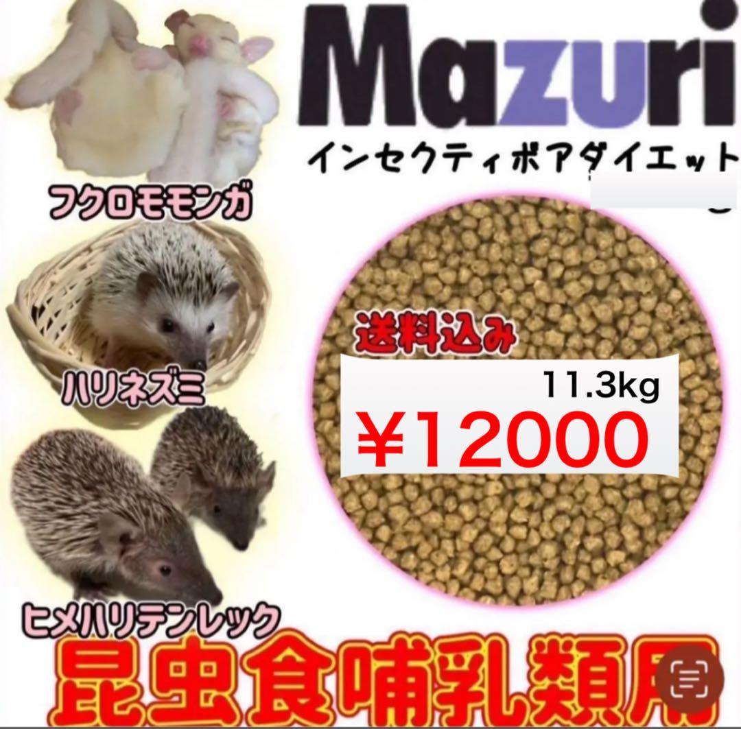 【終売特価】ハリネズミフードMazuri インセクティボアダイエット11.3kg