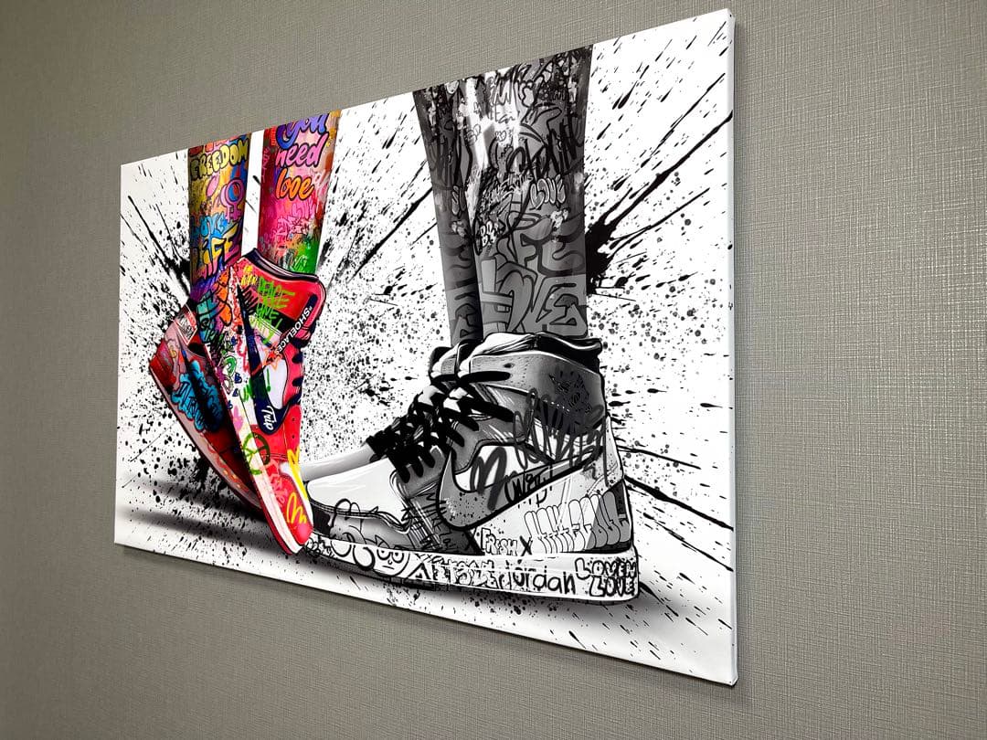 No.127特大サイズ！木枠付きキャンバスアート　アートパネル　ジョーダン