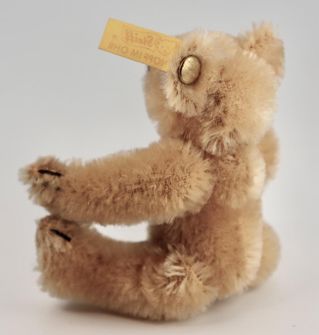 Steiff テディベア 1909年レプリカ・ブラス テディ黄色タグ9cm C