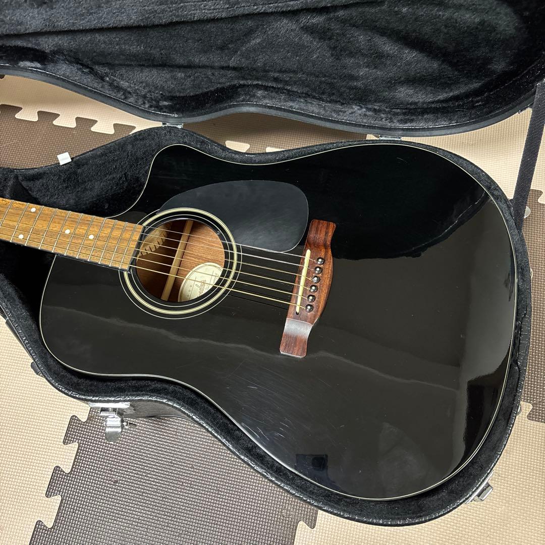 フェンダー CD-60CE BLK エレアコ トップ単板【ハードケース付き】