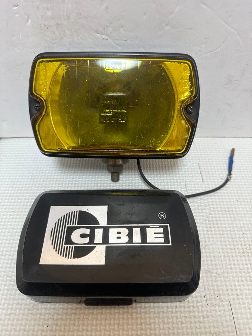希少黒カバー付き当時物CIBIEフォグランプIODE35黒ボディシビエフォグ