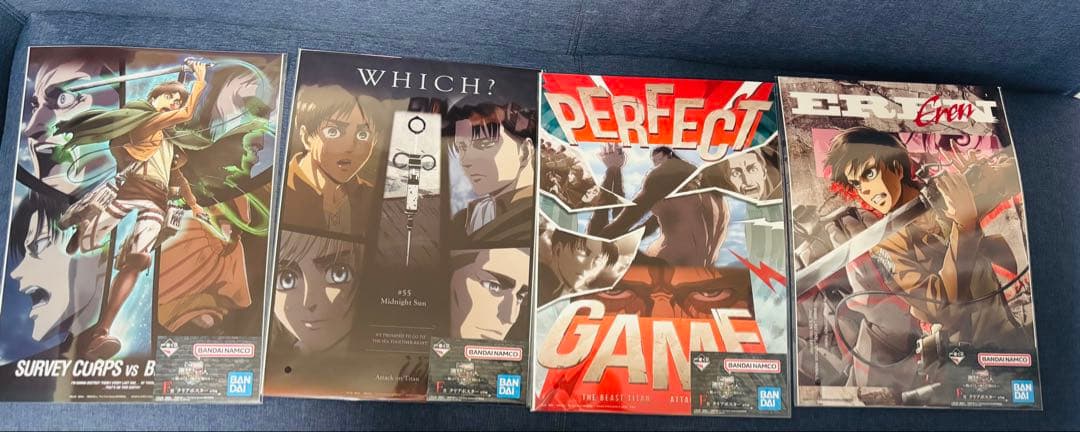 進撃の巨人 一番くじ A賞 B賞 ラストワン フィギュア ポスター付き