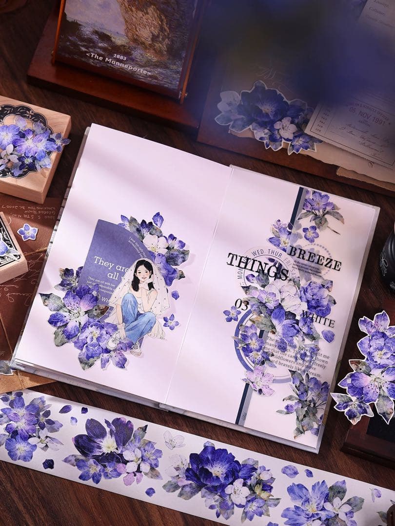 ⭐️SALE⭐️小白家文創《澜屿》海外マスキングテープ マステ 【2752】