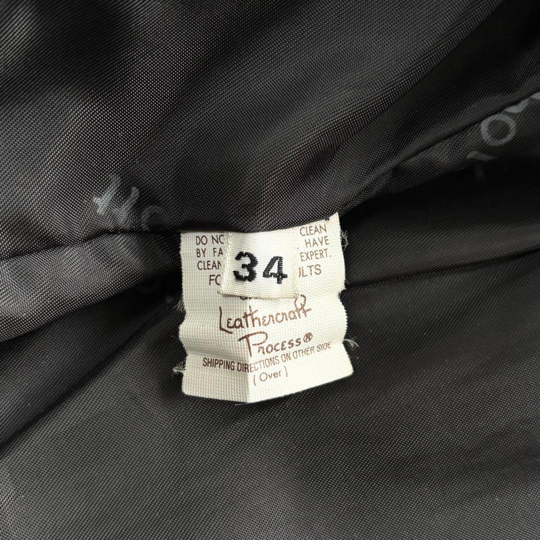 ショット 642 ライダースジャケット ライナー付 USA製 ブラック 34