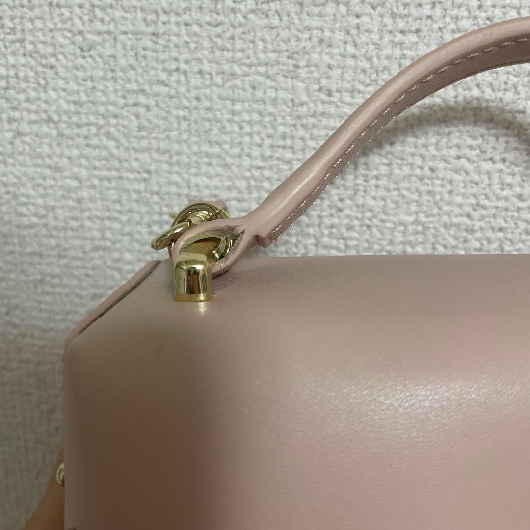 【リュタン】ビジュースタッズポシェット　ピンク