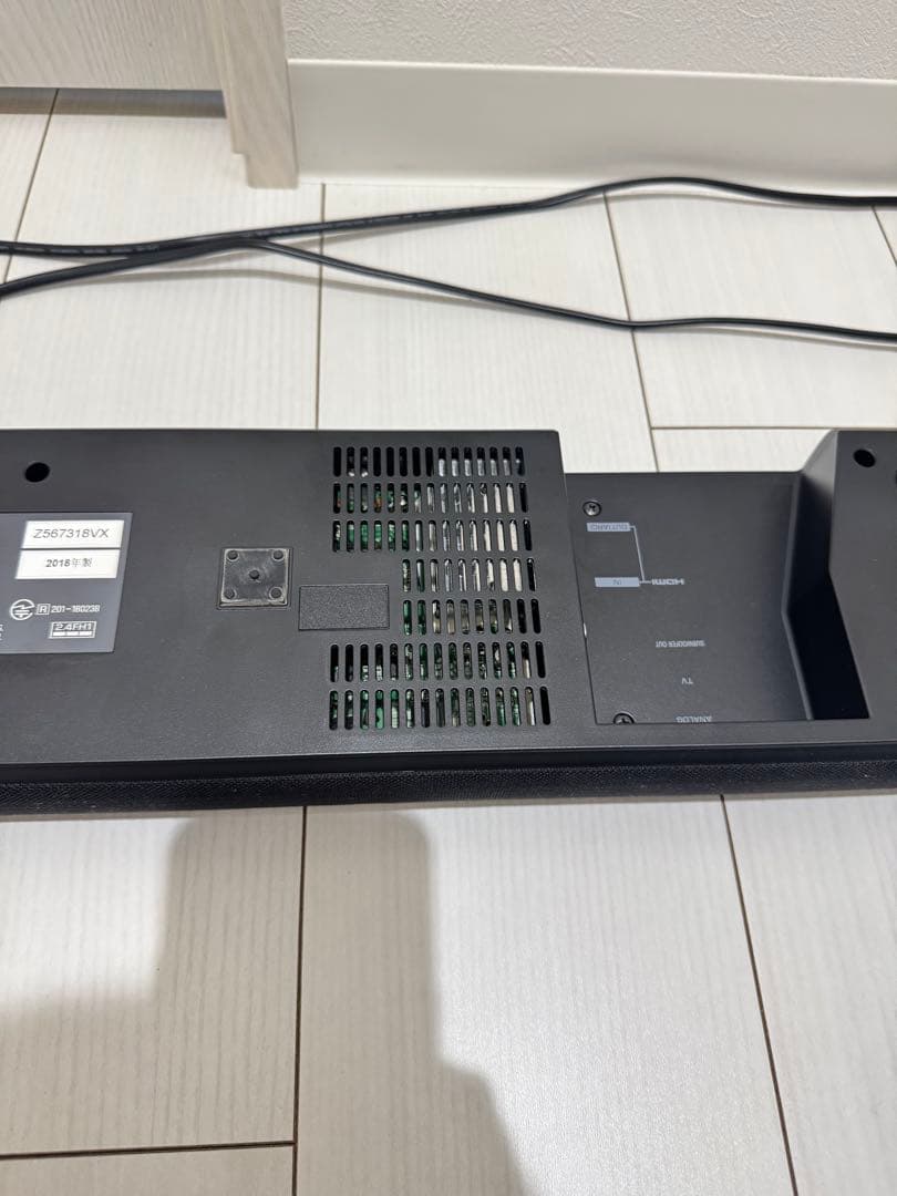 美品 ヤマハ サウンドバー YAS-108 動作確認済み 電源コード リモコン付