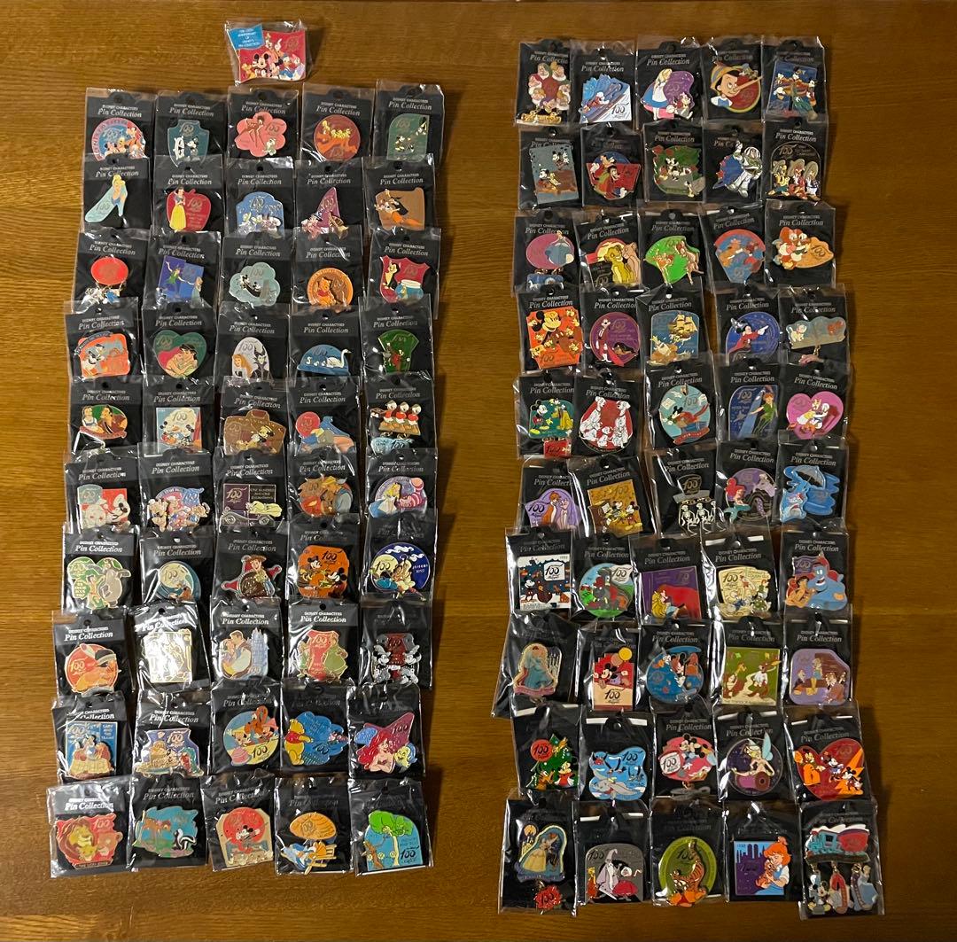 ディズニー　ピン　100 years of magic セット