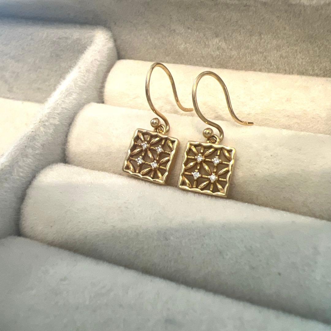 ete k18 ダイヤモンドピアス