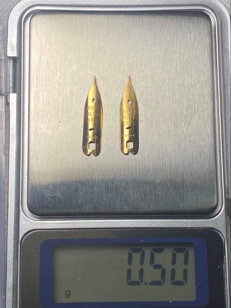 No.107 金無垢18K 0.50g 14k 1.10g 金 24K 純金