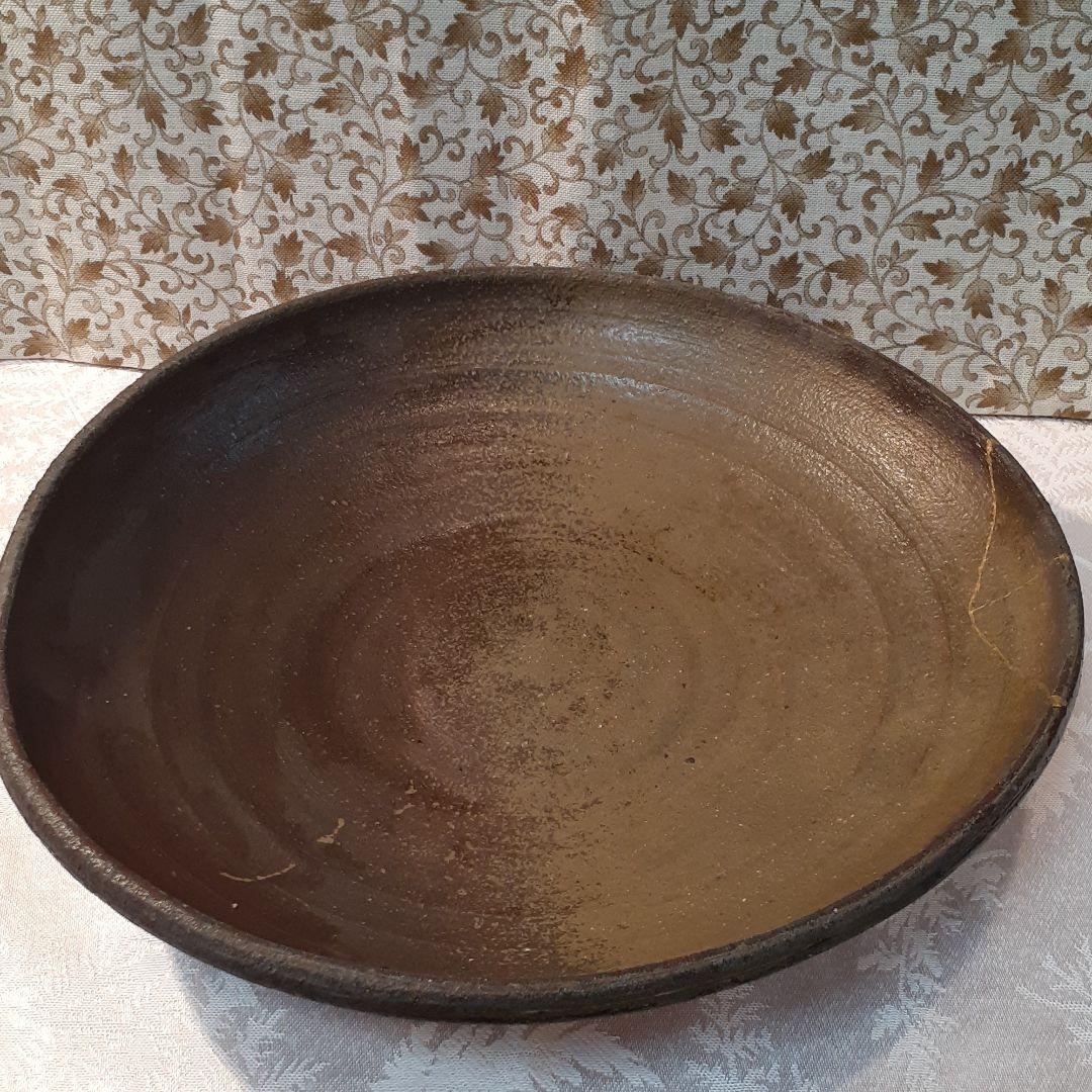 故、石田陶春　作　焼締め大鉢
