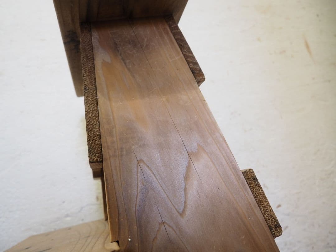 1087 踏み台　飾り棚　展示台　陳列台　古家具　古道具　レトロ　 ステップ