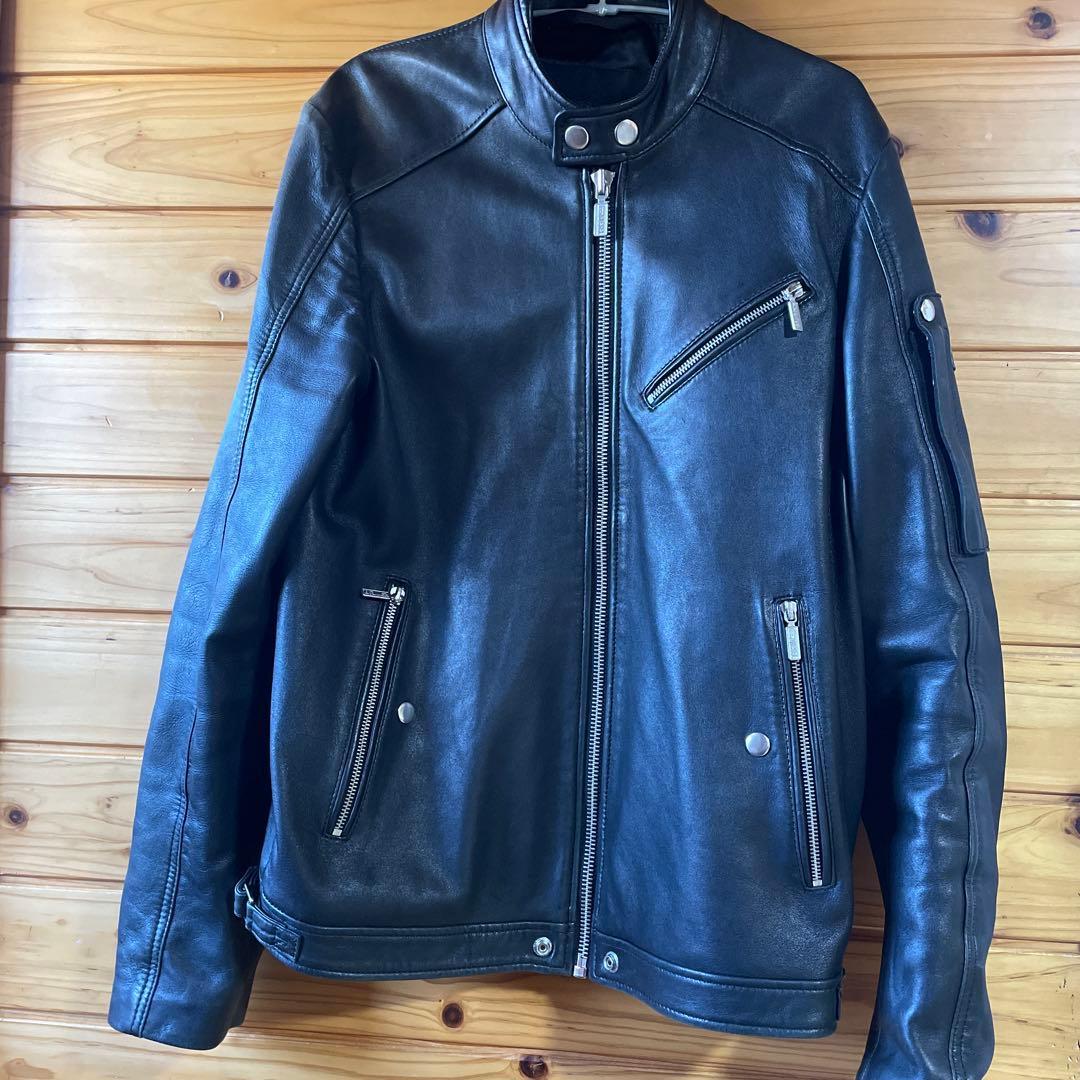 ディーゼル　ライダース　羊革　L