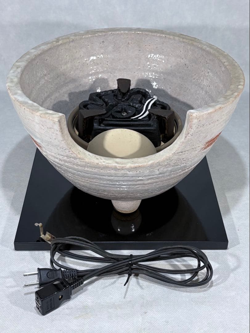 野々田製　風炉型 電熱器　F408志野(紅鉢型) B型100V400W 美品