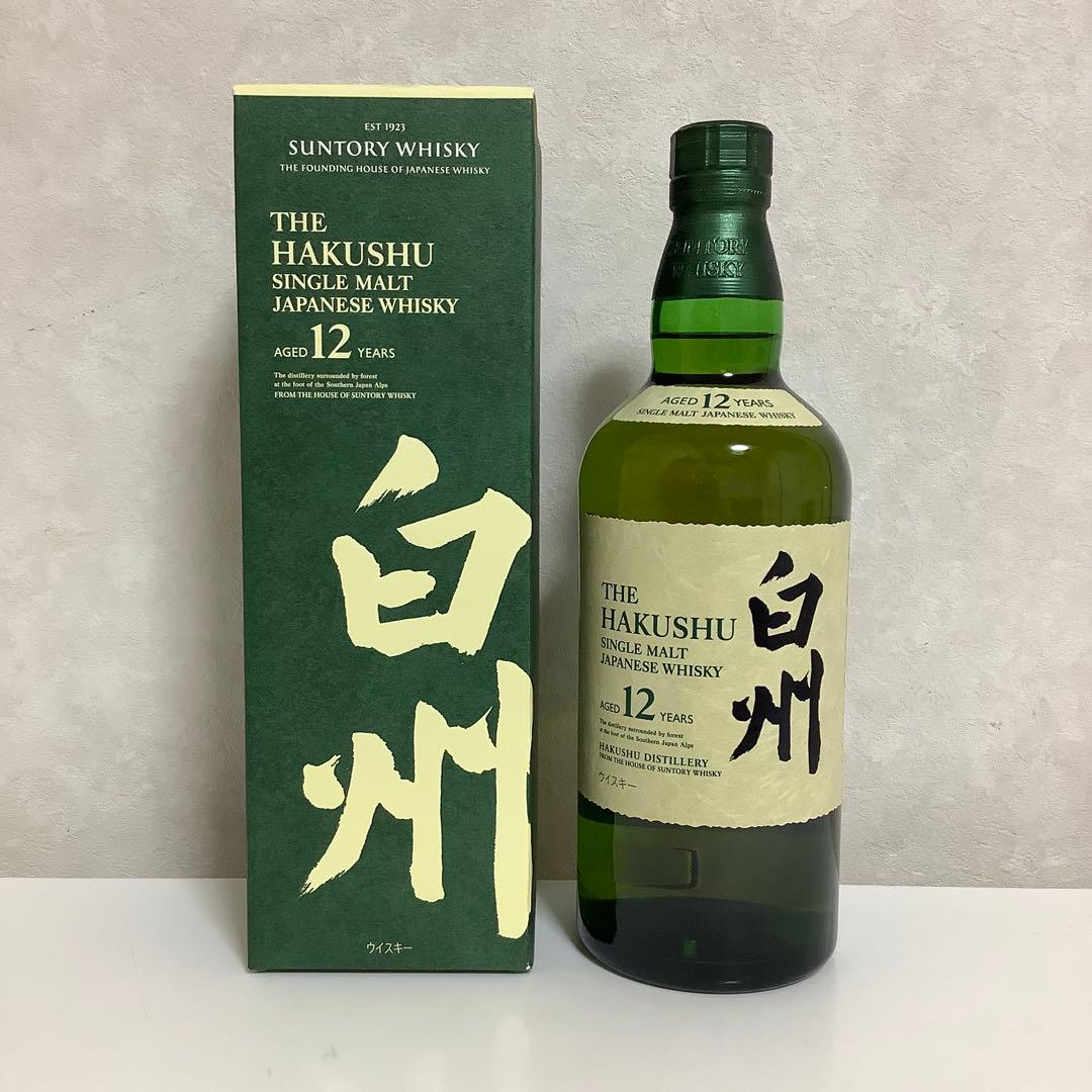 サントリー シングルモルトウイスキー 白州12年 700ml 箱付き
