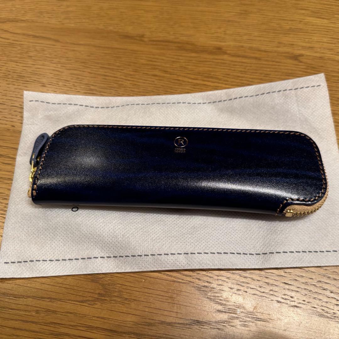 PORCO ROSSO ルガトショルダー／トレーペンケース／ネイビー