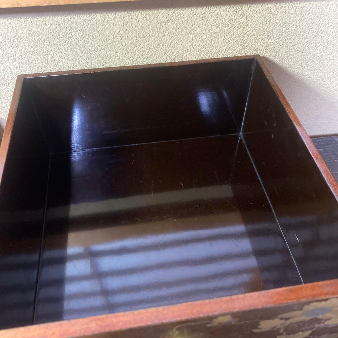 蒔絵梨地金蘭手華文引出し箱