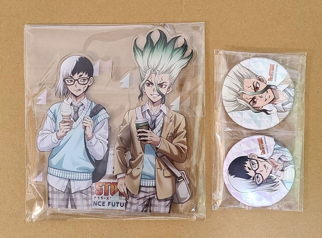 ドクスト4期DVDBOX2 特典アニメイト 千空　ゲン　アクスタ　缶バッジ