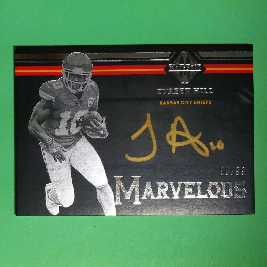 TYREEK HILL　タイリーク ヒル　直書きサインカード　　AUTO　NFL