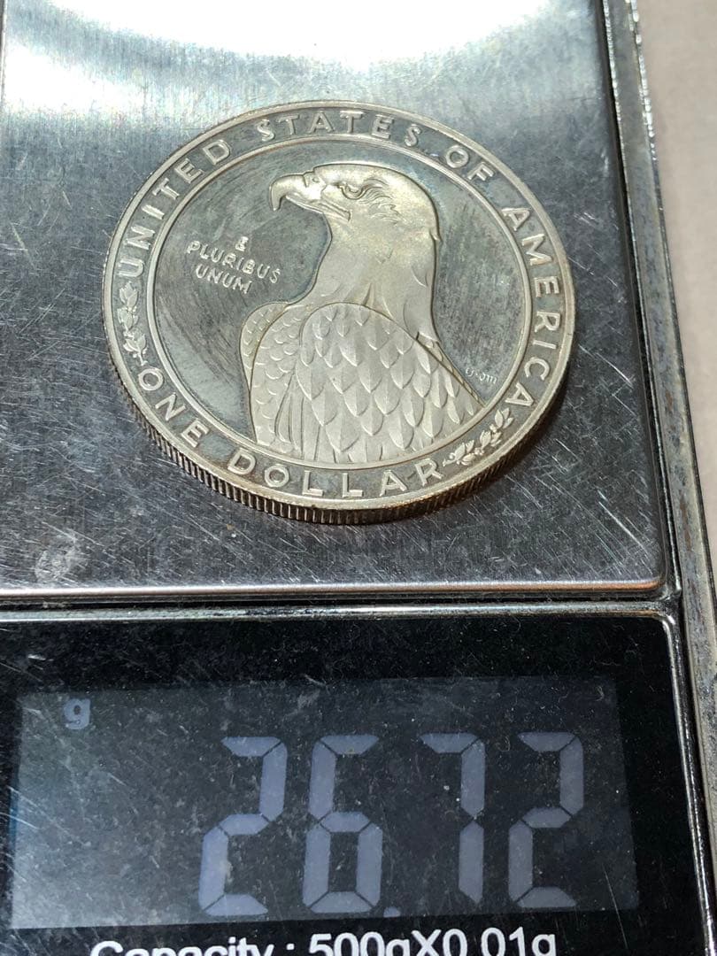 N4277【アメリカ・銀貨】1983年1ドル　外貨　硬貨　古銭　　銀貨