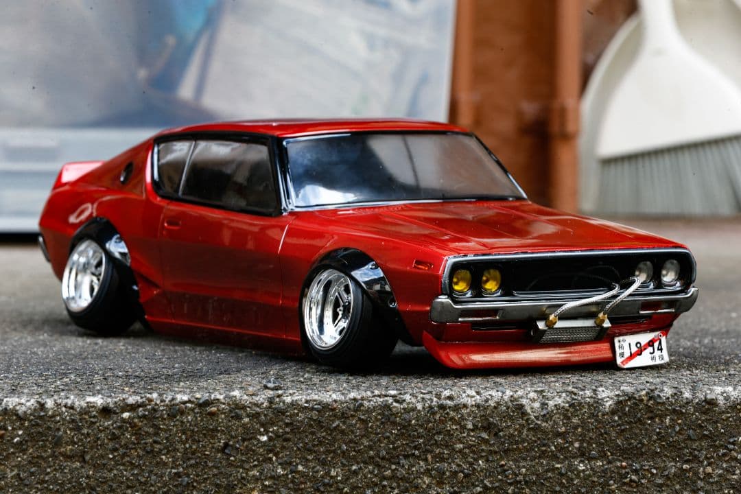 パンドラRC 日産 スカイライン 2000GT-R ケンメリ 塗装済みボディ