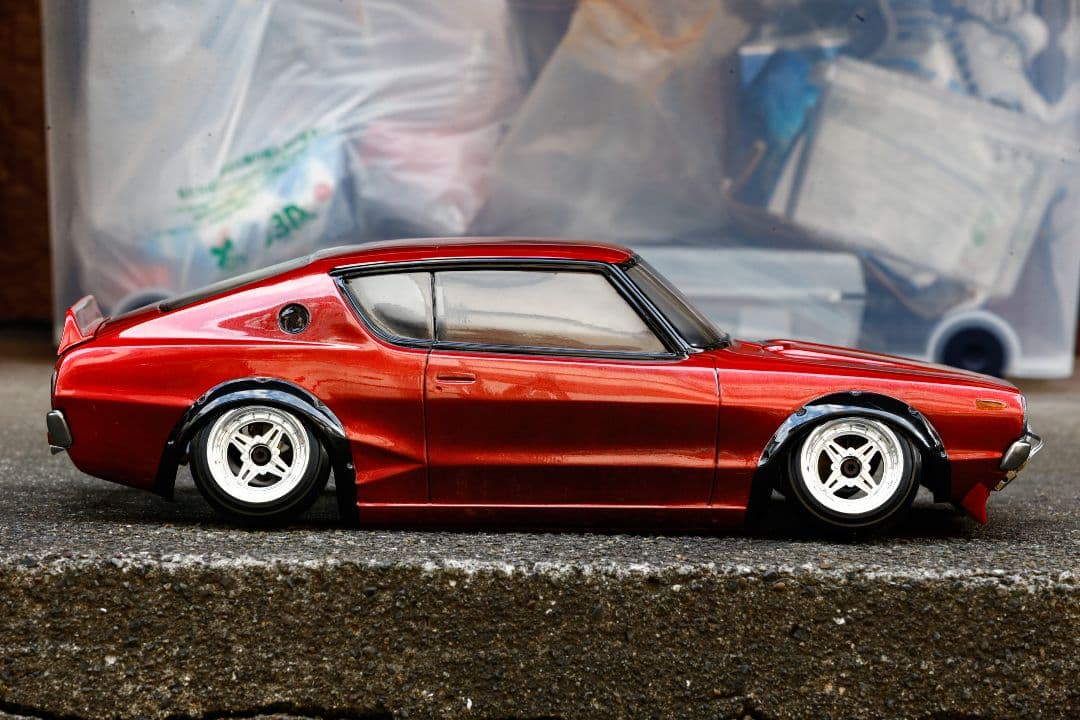 パンドラRC 日産 スカイライン 2000GT-R ケンメリ 塗装済みボディ