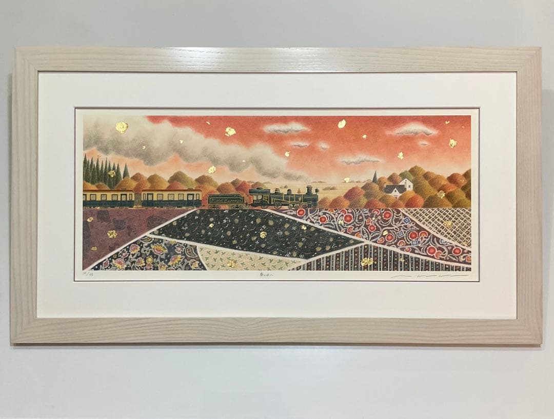 絵画・額縁・版画・渡辺美香子・夢の中へ・可愛い・お洒落・美術品・インテリア・雑貨