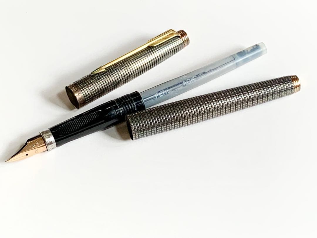 Parker 75 シズレ 刻印あり K14 スターリングシルバー 万年筆