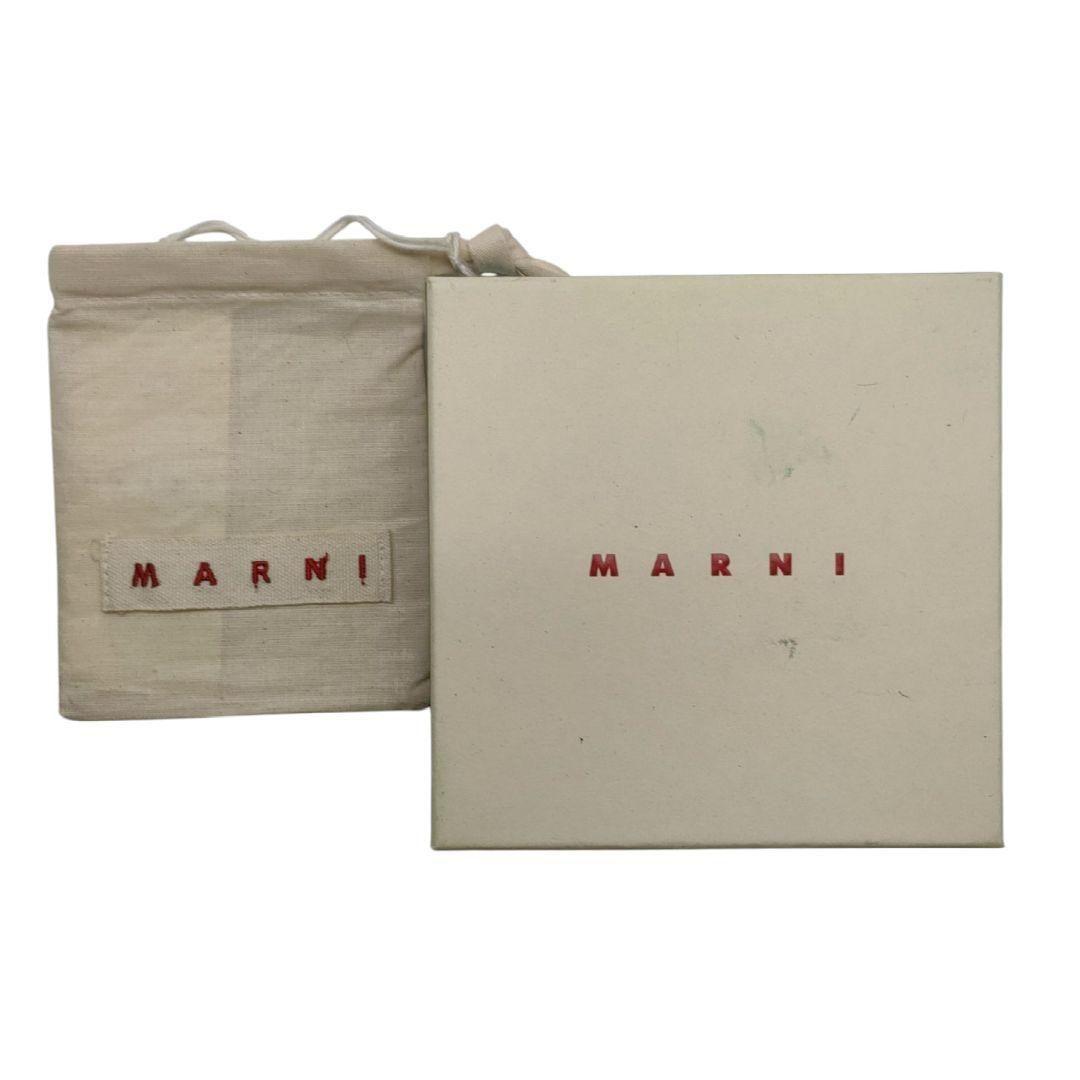 マルニ　二つ折り財布　ボルドー　アイボリー　ピンク