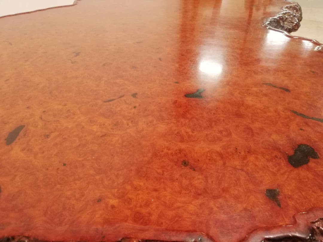 唐木 総花梨無垢 瘤 重厚な座卓