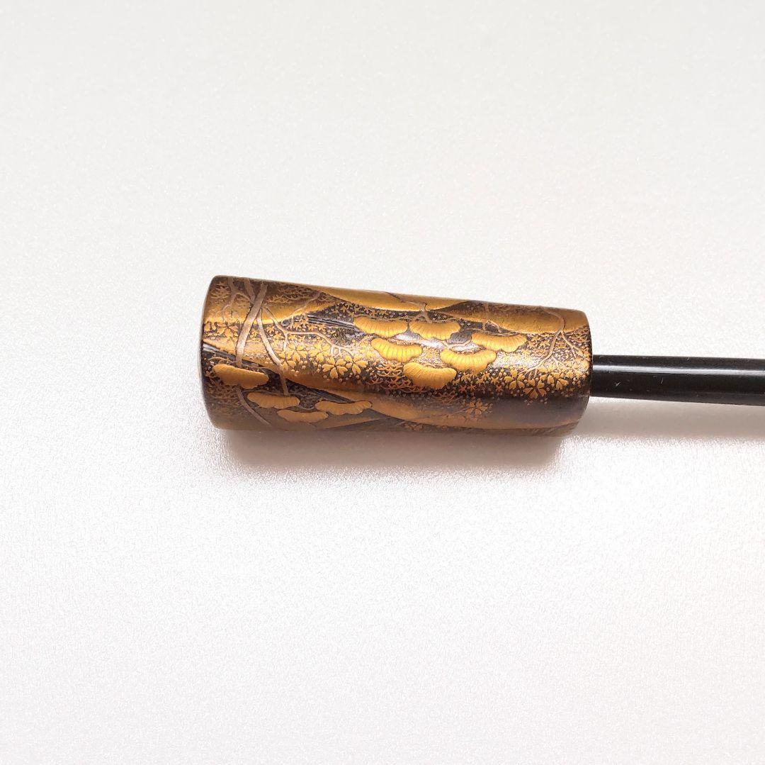 【美品】アンティーク 金蒔絵 くし かんざし 本鼈甲 明治大正 髪飾り