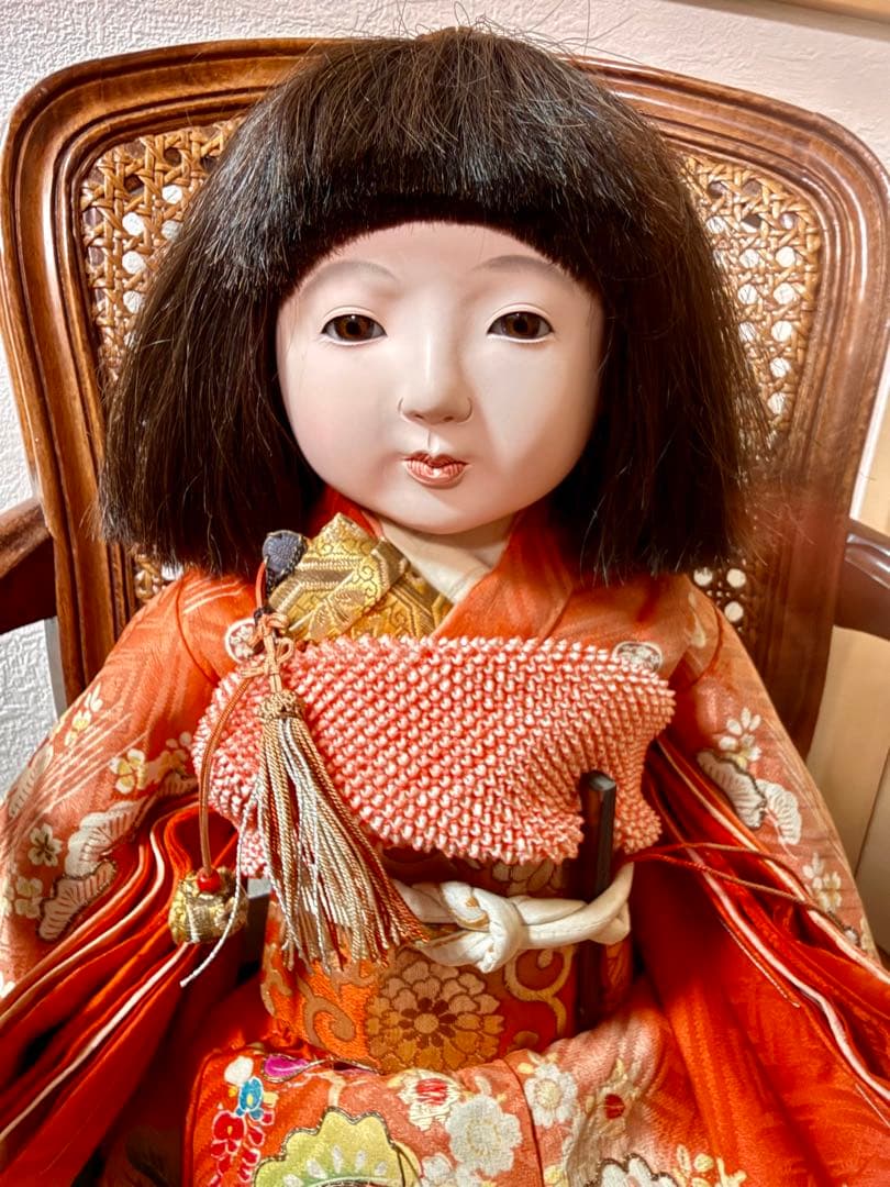 【パンダさま専用】市松人形 玉水 50cm 人形液 昭和初期 アンティークドール