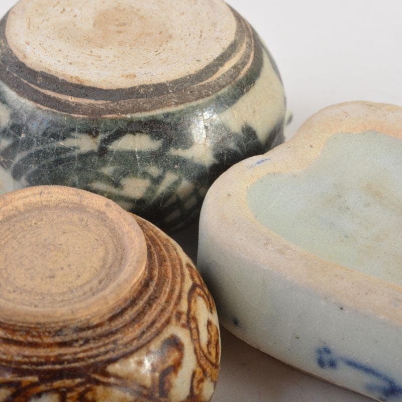 pipo 　鉄絵など　スンコロク　宋胡録　水滴　5点まとめて　C　6711