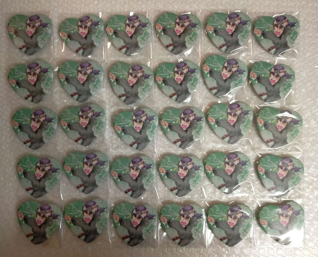 忍たま乱太郎　七松小平太　ナンジャタウン　ハート缶バッジ　　猫屋敷で大捜索の段