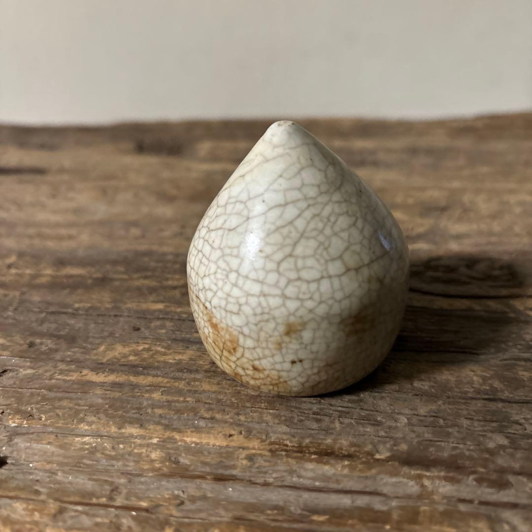 李朝白磁　明器　1点　宝珠 蓮峰　祭器　骨董アンティーク　検:白洲正子