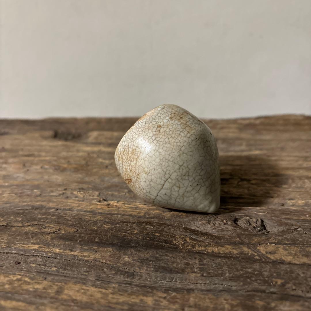 李朝白磁　明器　1点　宝珠 蓮峰　祭器　骨董アンティーク　検:白洲正子