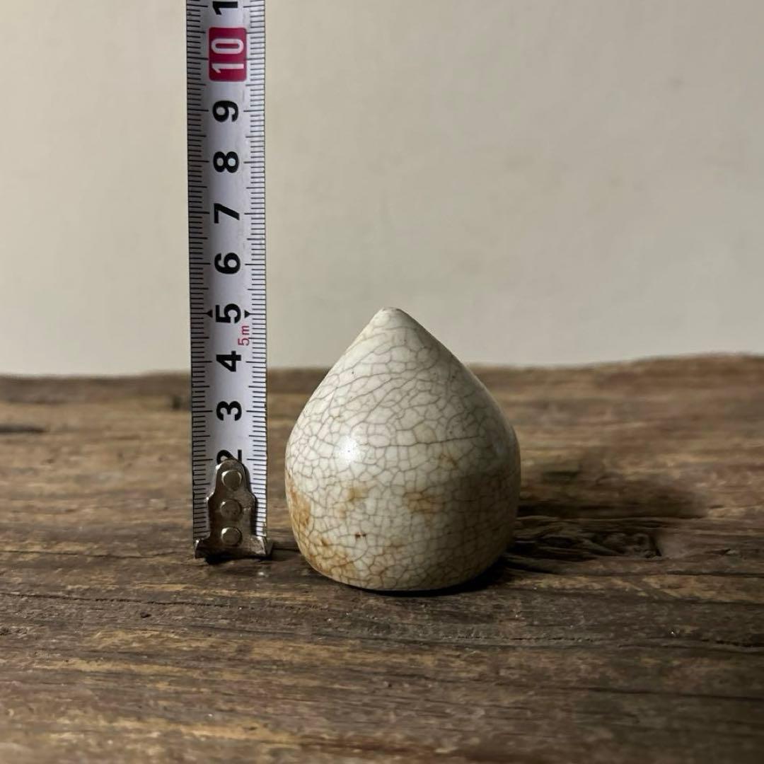 李朝白磁　明器　1点　宝珠 蓮峰　祭器　骨董アンティーク　検:白洲正子