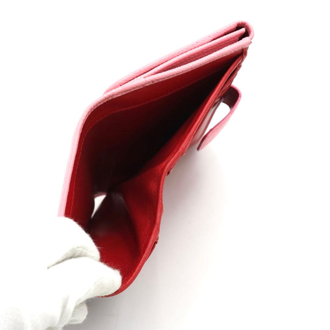 ✨新品未使用・箱付✨　BVLGARI ミディアムウォレット　ビーゼロワン　ピンク