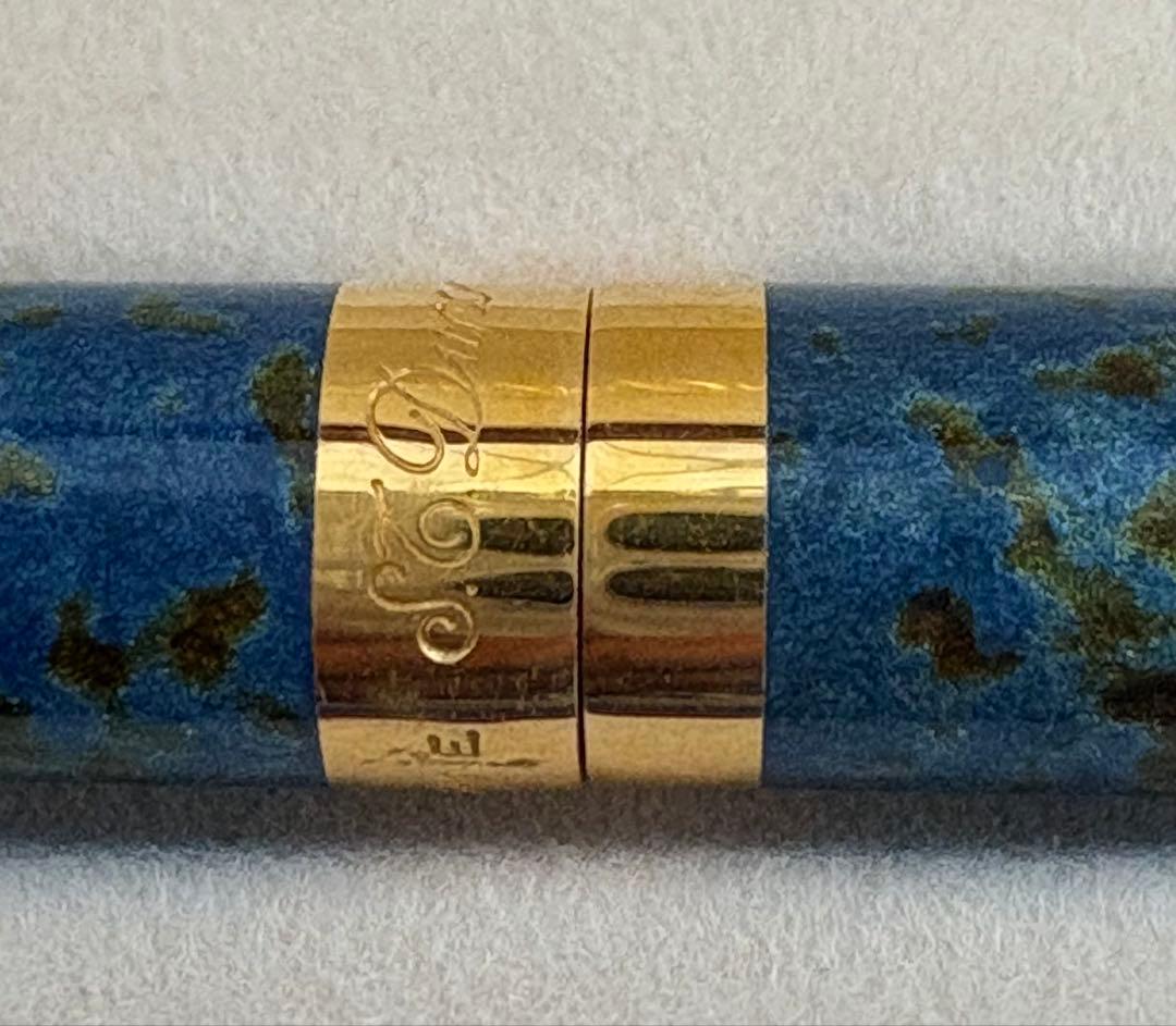 S.T. Dupont ボールペン 本体 青緑
