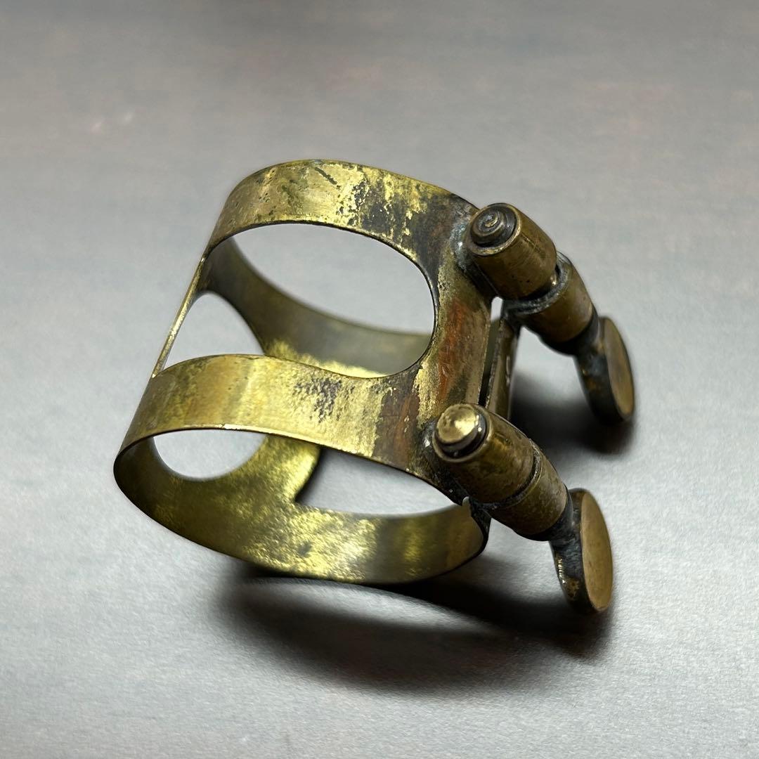 SELMER アルトサックス用ビンテージリガチャー・キャップ 中古品