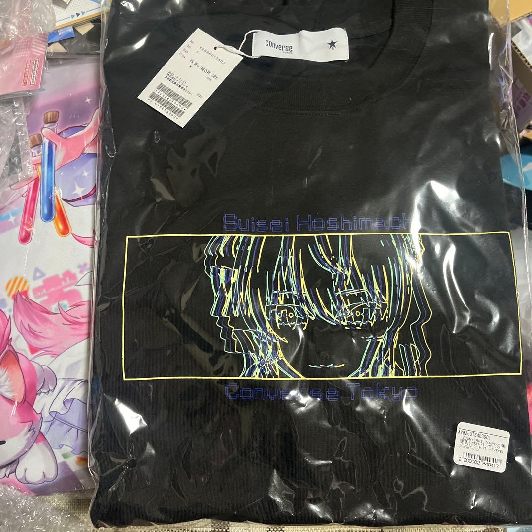 ホロライブ　星街すいせい　ロングtシャツ  converse