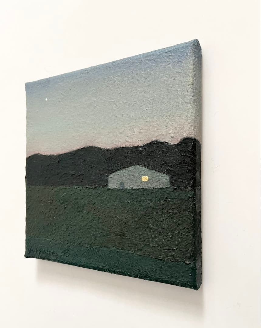 油彩画　一番星