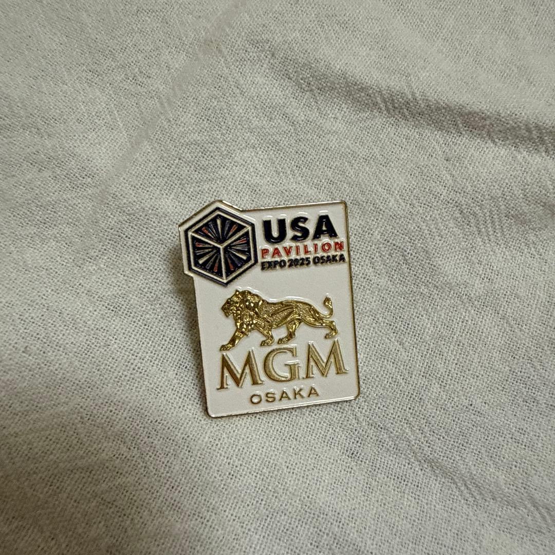 激レア！　大阪　関西万博　アメリカ館　MGM ピンバッジ