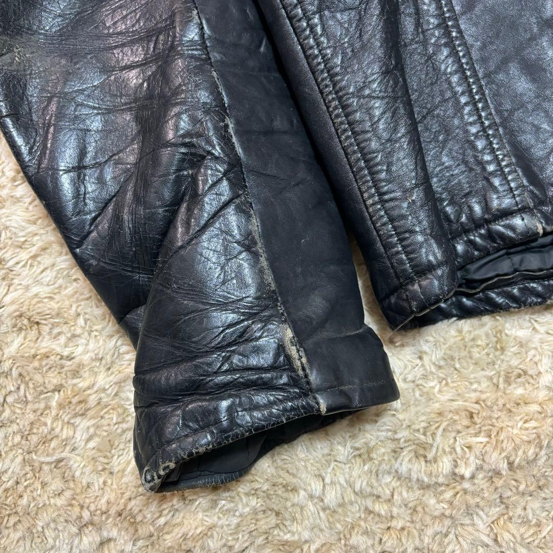 50s Leather Jacket シングル 40 TALON