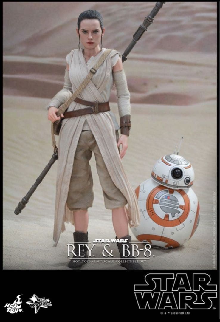 【新品未展示】 『スター・ウォーズ／フォースの覚醒』レイ＆ＢＢ-８（２体セット）