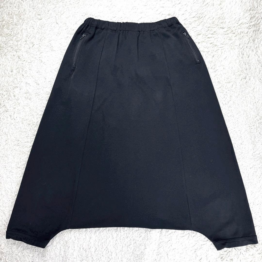 コムデギャルソン ポリエステルジャージー サルエルパンツ 2005年 ブラック